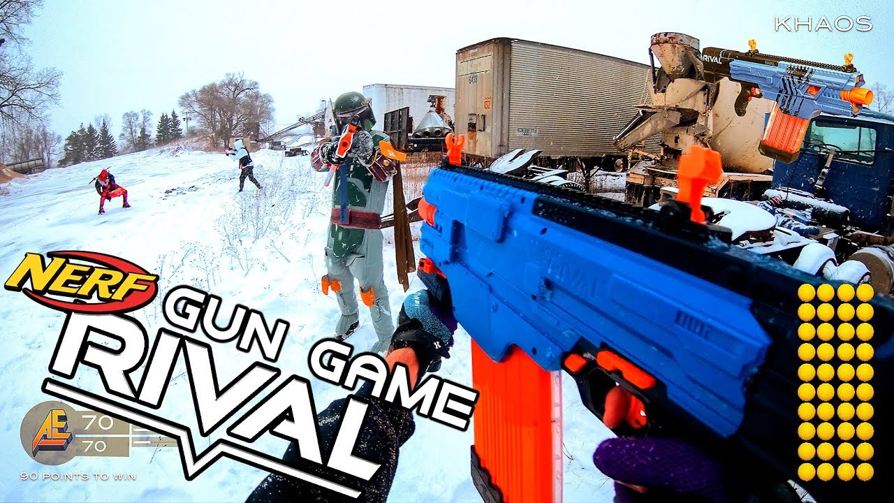 NERF GUN GAME | RIVAL EDITION! (First Person Shooter in 4k!)